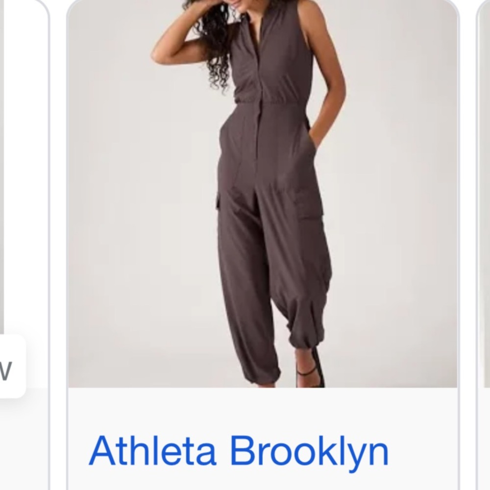 Athleta Gray Jumpsuit with Utilitarian Style